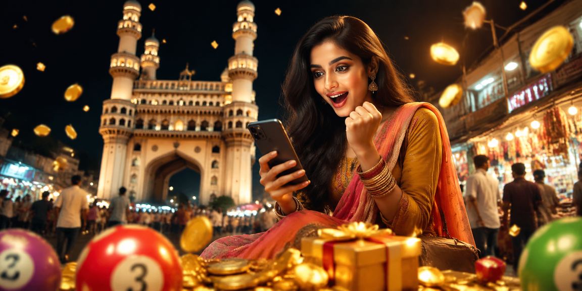 Night market near Charminar, Hyderabad with happy Teen Patti players